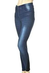 Montar Kay Denim Highwaist Rijbroek Knie Grip