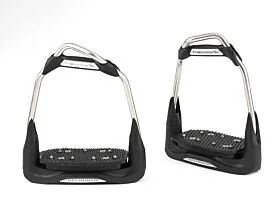 Freejump Stirrups AirS Black 0-30 Flat Platform & Oriented Eye