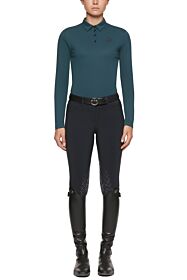 Cavalleria Toscana Team L/S Training Polo Petrol