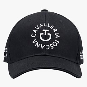 Cavalleria Toscana Baseball Cap with Embroidered Logo Black