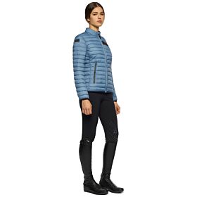 Cavalleria Toscana TEAM Red Stripe Quilted Dames Jack Light Blue