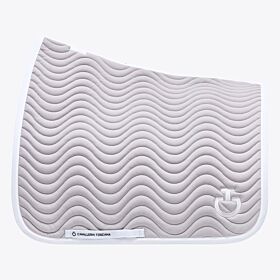 Cavalleria Toscana Quilted Wave Jersey Saddle Pad Light Grey