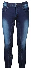 Harry's Horse Heren Jeans rijbroek Liciano Full Grip Denim Blue