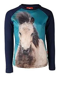 Horka Pixel T-Shirt L/S Dark Marine