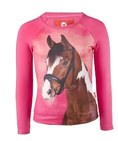 Horka Pixel T-Shirt L/S Rose Pink