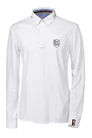 Pikeur Heren Wedstrijdshirt Lange Mouw Wit