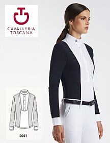Cavalleria Toscana Dames Wedstrijd Shirt W BIB L/S
