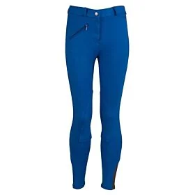 Premiere rijbroek Tulip II kinderen stoffen kniestukken Olympian Blue