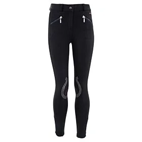 Premiere rijbroek Poppy kinderen siliconen kniestukken Navy