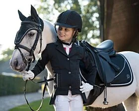 QHP Wedstrijdjas Layla Junior Zwart