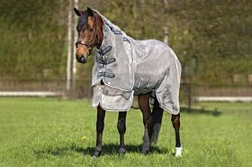 Rambo Protector vliegendeken Oatmeal/Navy, White & Beige