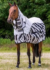 Bucas Buzz-Off Rain Zebra Full / Neck