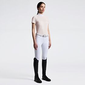 Cavalleria Toscana Women's Short Sleeve Perforated Riding Shirt - Brich 