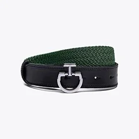 Cavalleria Toscana  Dames Elastische Riem Clasp - junglegreen/black