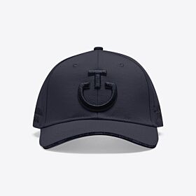 Cavalleria Toscana Baseball Cap with Embroidered Logo Charcoal / Black