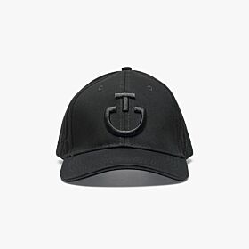 Cavalleria Toscana Baseball Cap with Embroidered Logo Zwart