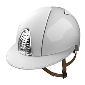 Kep Italia Rijhelm Cromo 2.0 Polish White/Front, Rear and Polo Visor white Leather 
