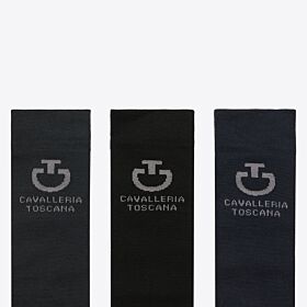Cavalleria Toscana Jacquard Logo 3-pack Socks Asorti