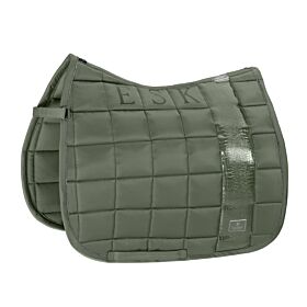 Eskadron Zadeldek Big Square Glossy Croco Platinum Ash Green