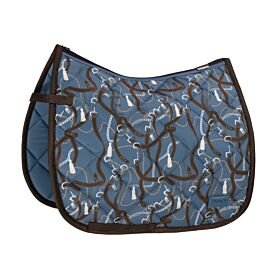 Eskadron Zadeldek Glossy Dessin Platinum Vintageblue