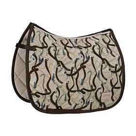 Eskadron Zadeldek Glossy Dessin Platinum Greige