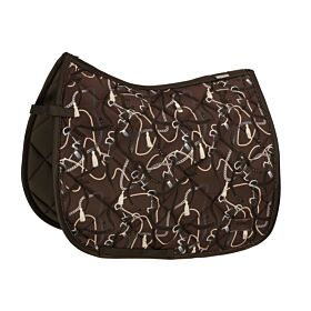 Eskadron Zadeldek Glossy Dessin Platinum Havanabrown