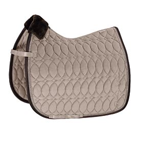 Eskadron Platinum Velvet Crystal Zadeldek Greige