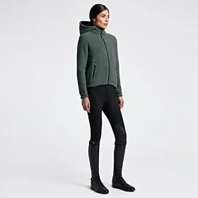 Cavalleria Toscana Women's Fleece Zip Hoodie - Jungle Green