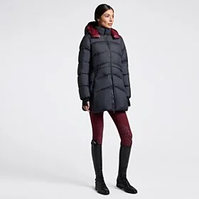 Cavalleria Toscana Women's Long Padded Down Jacket in Nylon with Hood