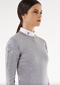 Cavalleria Toscana Tech Wool Fully Fashioned Crew Neck Sweater Dames 