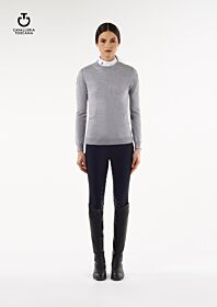 Cavalleria Toscana Tech Wool Fully Fashioned Crew Neck Sweater Dames 