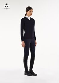 Cavalleria Toscana Tech Wool Fully Fashioned V-Neck Sweater Dames 