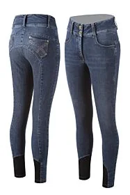 Animo Dames Jeans Rijbroek Nilly full Grip