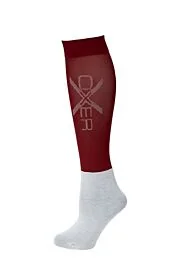 Oxer Socks Slim Foot Burgundy