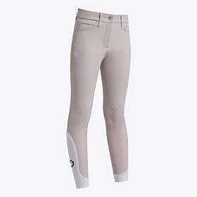 Cavalleria Toscana Girl's Jumping Knee Grip Breeches  - Violet Ice 