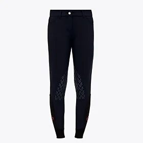 Cavalleria Toscana Womens Knee Grip Jumping Breeches Navy