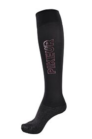 Pikeur Kniekousen Panty Pailletten Antraciet