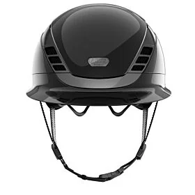 ABUS Pikeur Rijhelm AirLuxe Chrome Long Visor - Shiny Black