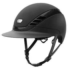 ABUS Pikeur Rijhelm AirLuxe Supreme Long Visor - Black