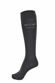 Pikeur Kniekousen Antraciet Studs Rose Gold