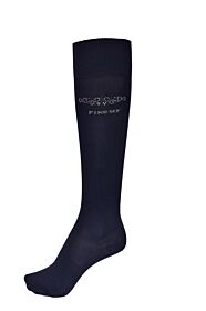 Pikeur Kniekousen Navy Studs Zilver