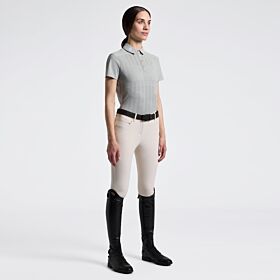 Cavalleria Toscana Dames Jersey Trainings Polo - Korte mouw - Belgian Block