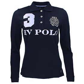 HV Polo Dames Poloshirt Eques Favouritas LS Navy