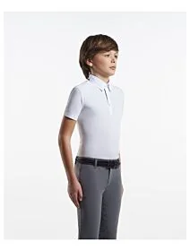 Cavalleria Toscana Knit Collar Wedstrijd Shirt Boy