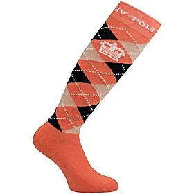 HV Polo Kniekousen Argile Ruit Orange  