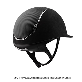 Samshield Rijhelm 2.0 Premium Alcantara  Black Top Leather Black