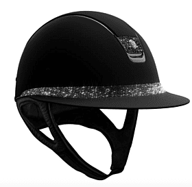 Samshield Rijhelm Miss Shield Shadowmatt Black Crystal Fabric Blason & Band 