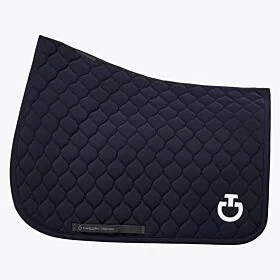 Cavalleria Toscana Jumping Saddle Pad with Circular Quilting - Navy
