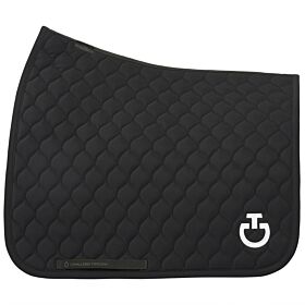 Cavalleria Toscana Circular Quilted Jersey Saddle Pad Black/White