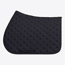 Cavalleria Toscana Jumping Saddle Pad with Quilted Design and Micro Logo - Charcoal-Full